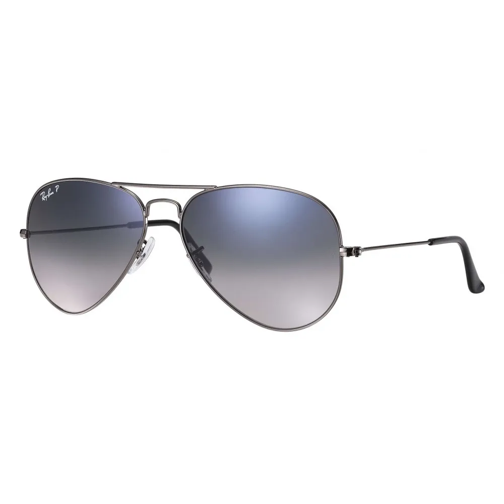 Ray-Ban - RB3025 004/78 - Original Aviator Gradient - Canna di Fucile - Lente Polarizzata Blue/Grey - Occhiali da Sole - Eyewear