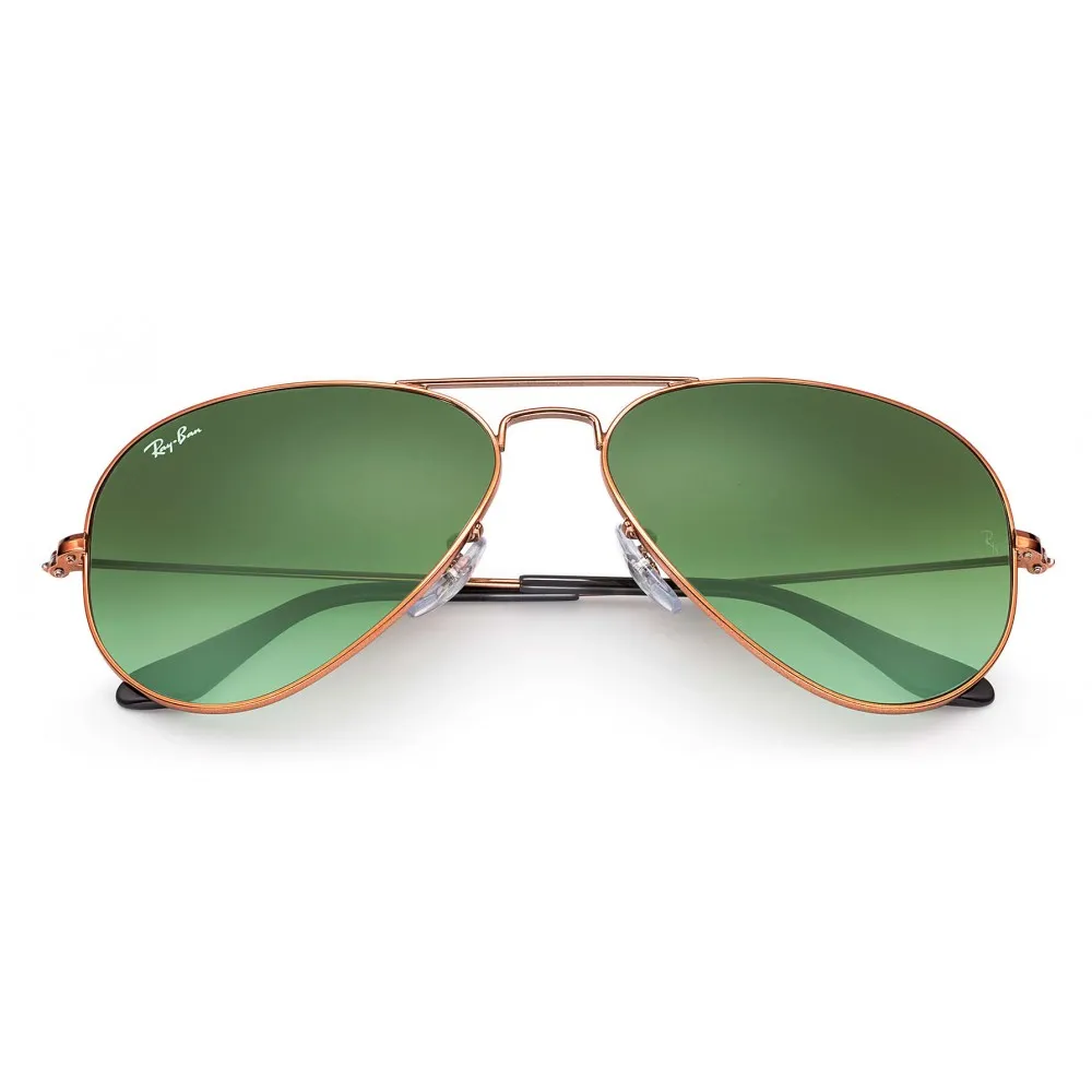 Ray-Ban - RB3025 9002A6 - Original Aviator Gradient - Bronzo-Rame - Lente Verde Sfumata - Occhiali da Sole - Ray-Ban Eyewear