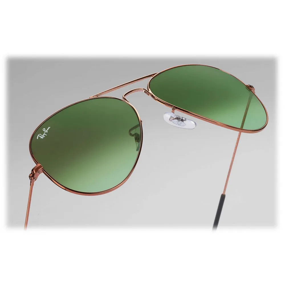 Ray-Ban - RB3025 9002A6 - Original Aviator Gradient - Bronzo-Rame - Lente Verde Sfumata - Occhiali da Sole - Ray-Ban Eyewear