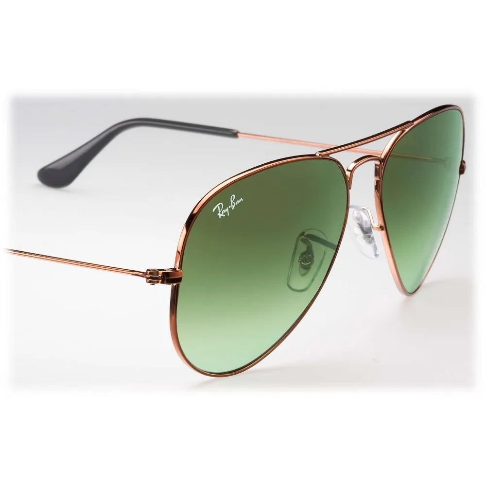 Ray-Ban - RB3025 9002A6 - Original Aviator Gradient - Bronzo-Rame - Lente Verde Sfumata - Occhiali da Sole - Ray-Ban Eyewear