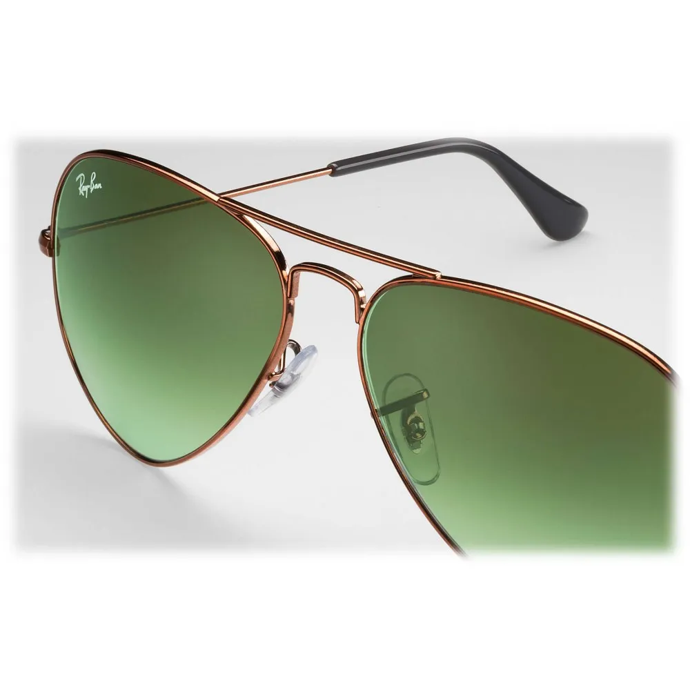 Ray-Ban - RB3025 9002A6 - Original Aviator Gradient - Bronzo-Rame - Lente Verde Sfumata - Occhiali da Sole - Ray-Ban Eyewear