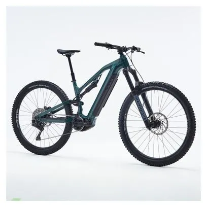 Rockrider E-Expl 700 S MTB elettrica a sospensione completa Shimano Cues Di2 12S 630Wh 29'' verde 2024