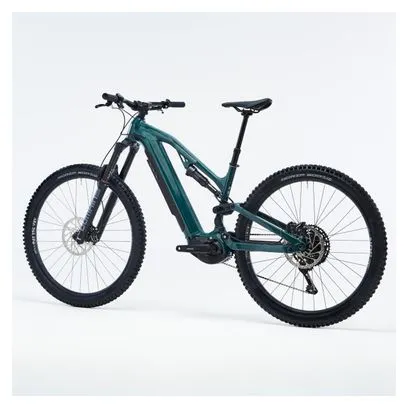 Rockrider E-Expl 700 S MTB elettrica a sospensione completa Shimano Cues Di2 12S 630Wh 29'' verde 2024