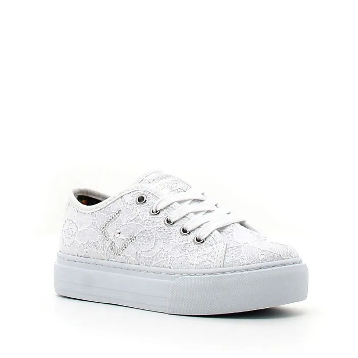 SNEAKER PIZZO BIANCO BIANCO