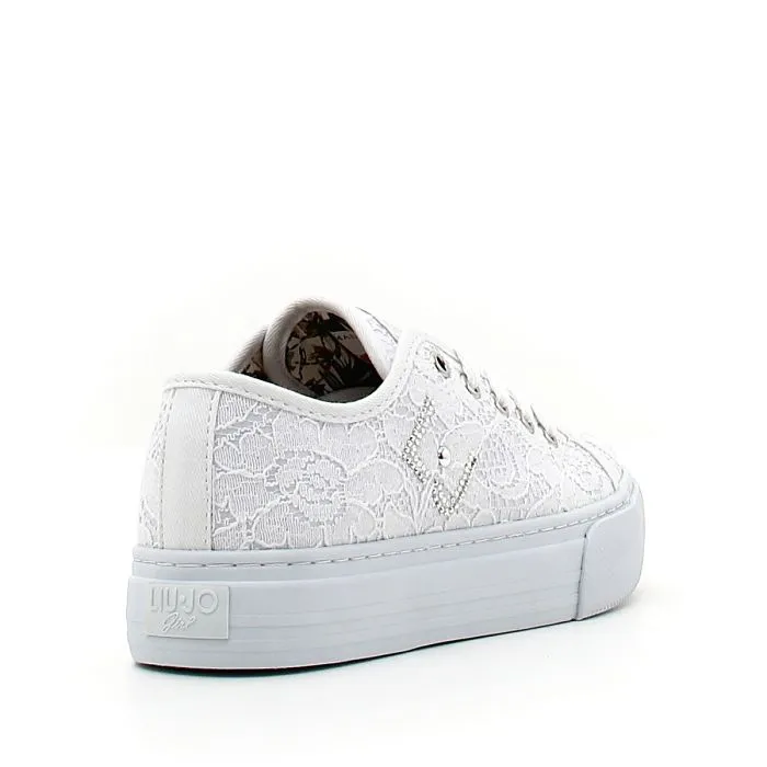 SNEAKER PIZZO BIANCO BIANCO