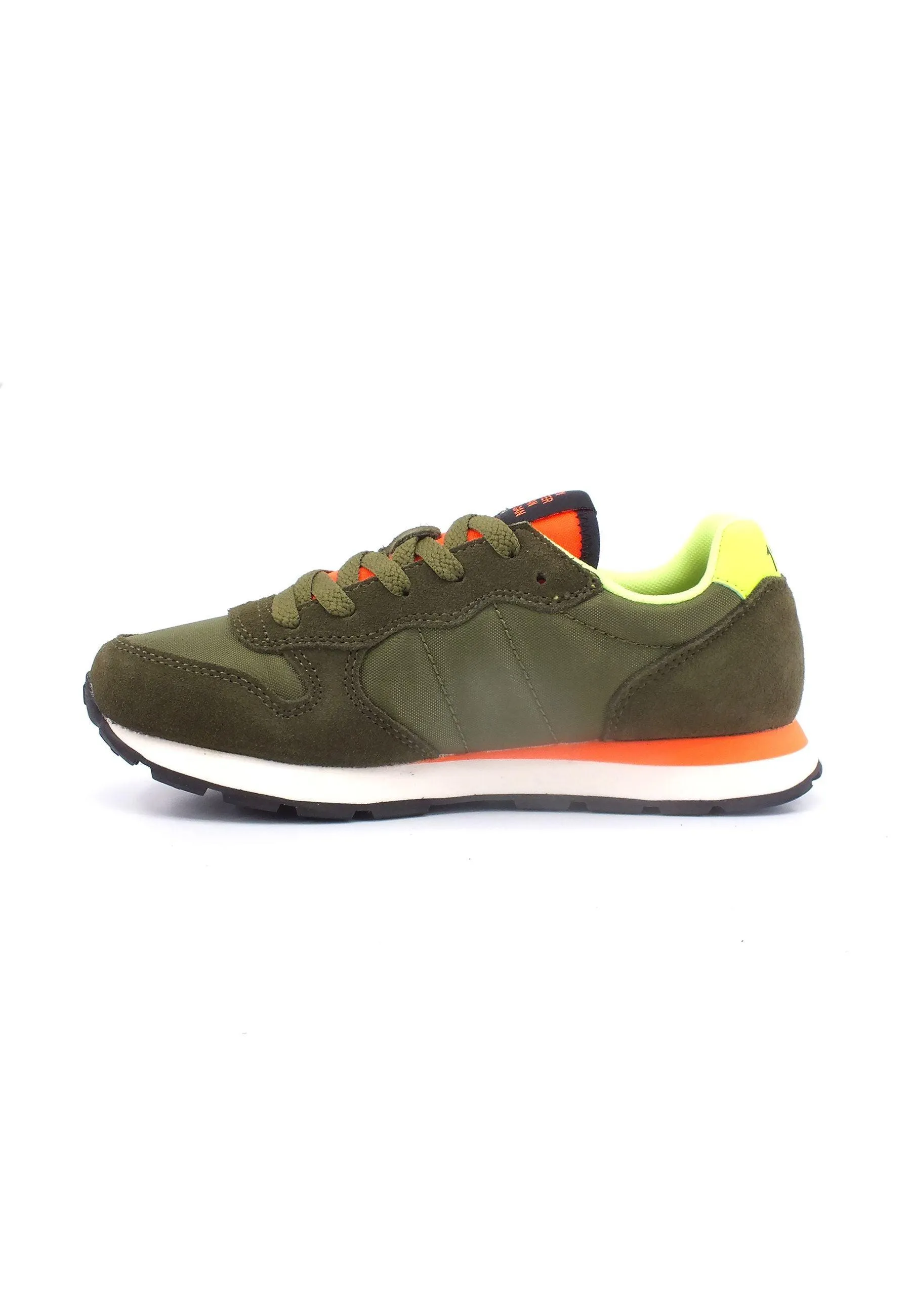 SUN68 Tom Fluo Sneaker Bambino Verde Militare Z33302T