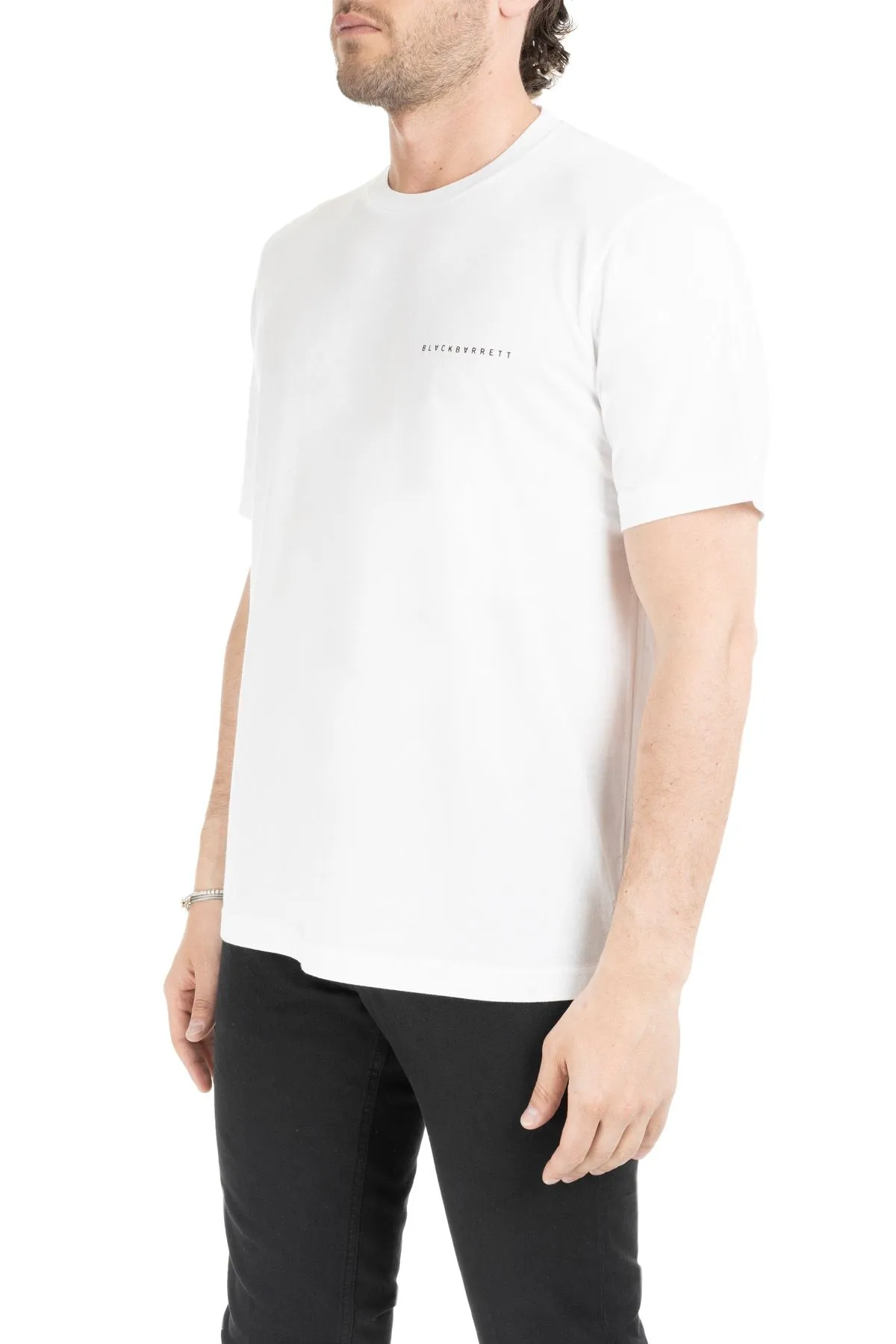 T-SHIRT BIANCA BASIC CON LOGO PICCOLO