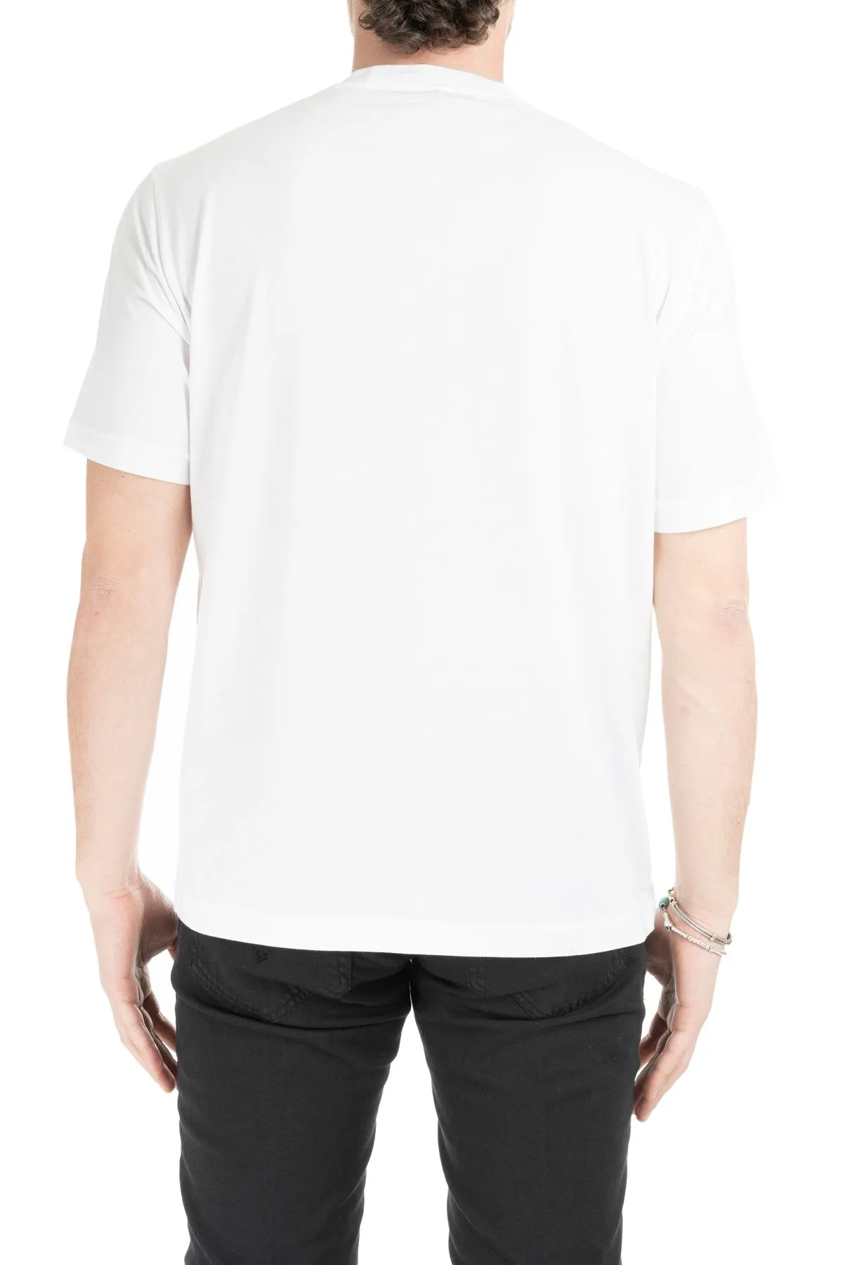 T-SHIRT BIANCA BASIC CON LOGO PICCOLO