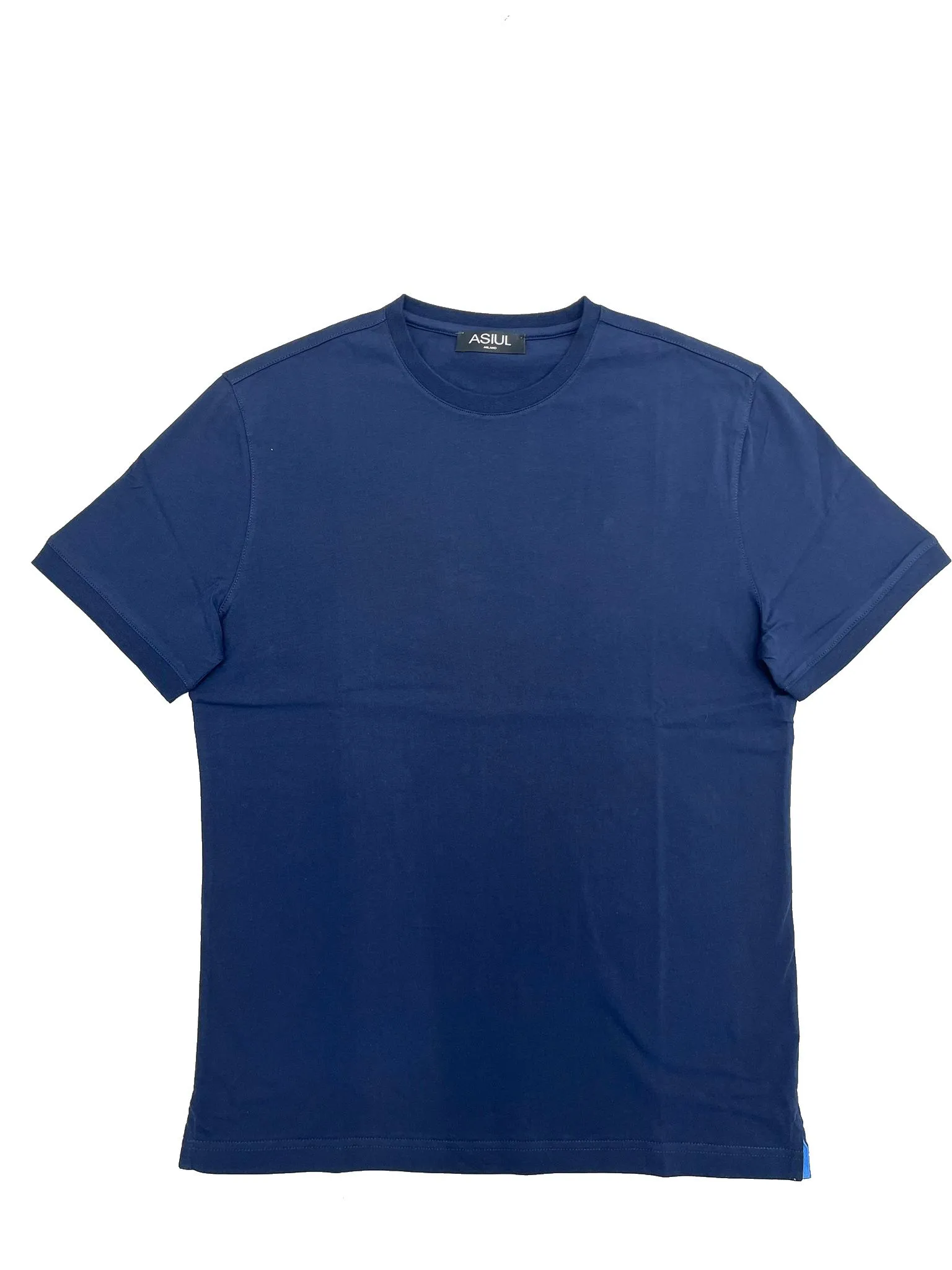 T-SHIRT BLU IN COTONE