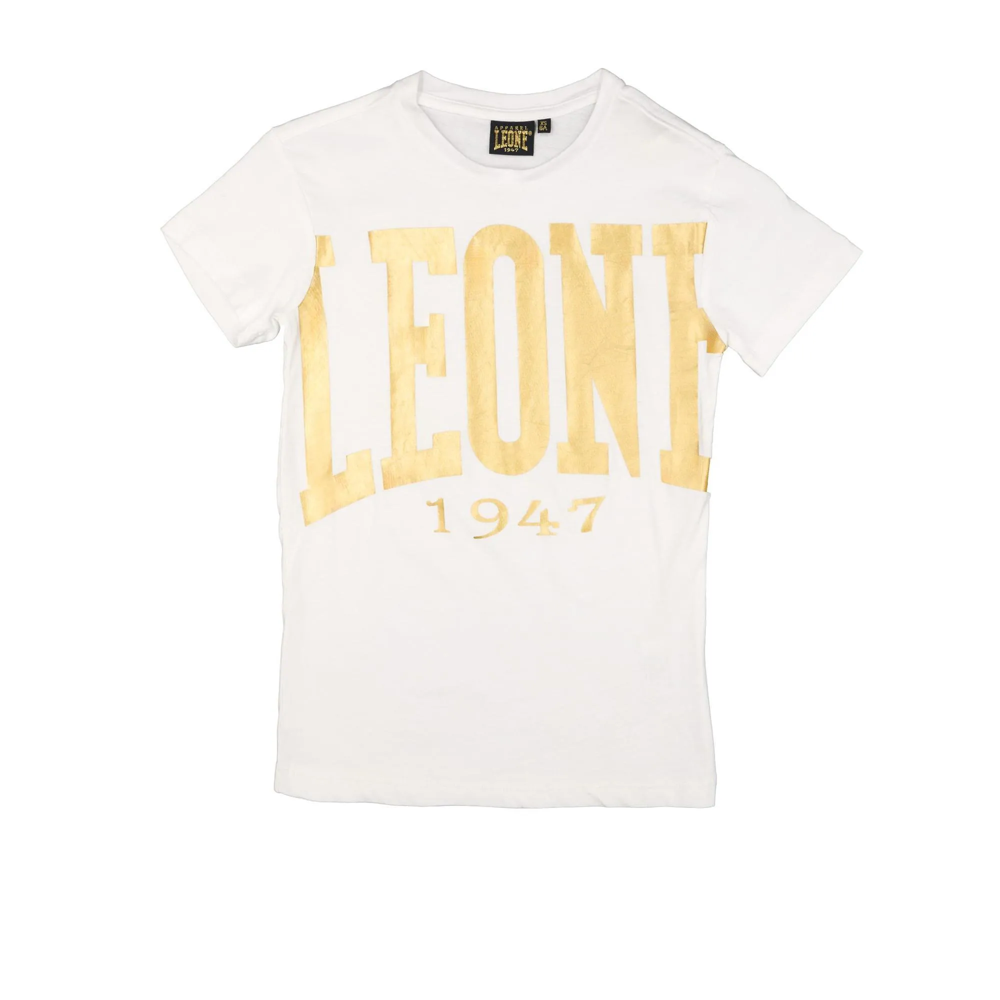 T-shirt maniche corte da bambino in cotone Leone Gold