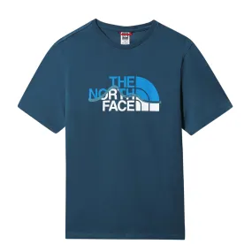 T-shirt The North Face Mountain Line Blu