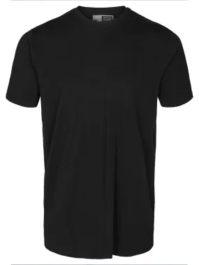 T-shirt Uomo nero con scollo rotondo