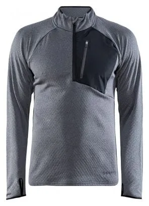 Top 1/2 Zip Craft Core Trim Thermal Grigio Uomo