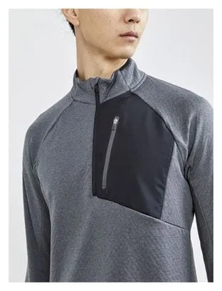 Top 1/2 Zip Craft Core Trim Thermal Grigio Uomo