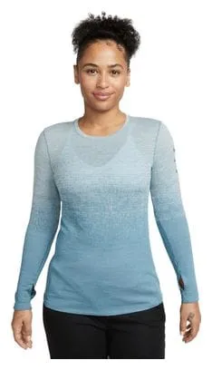 Top a maniche lunghe Nike Dri-Fit ADV Run Division Donna Blu Grigio