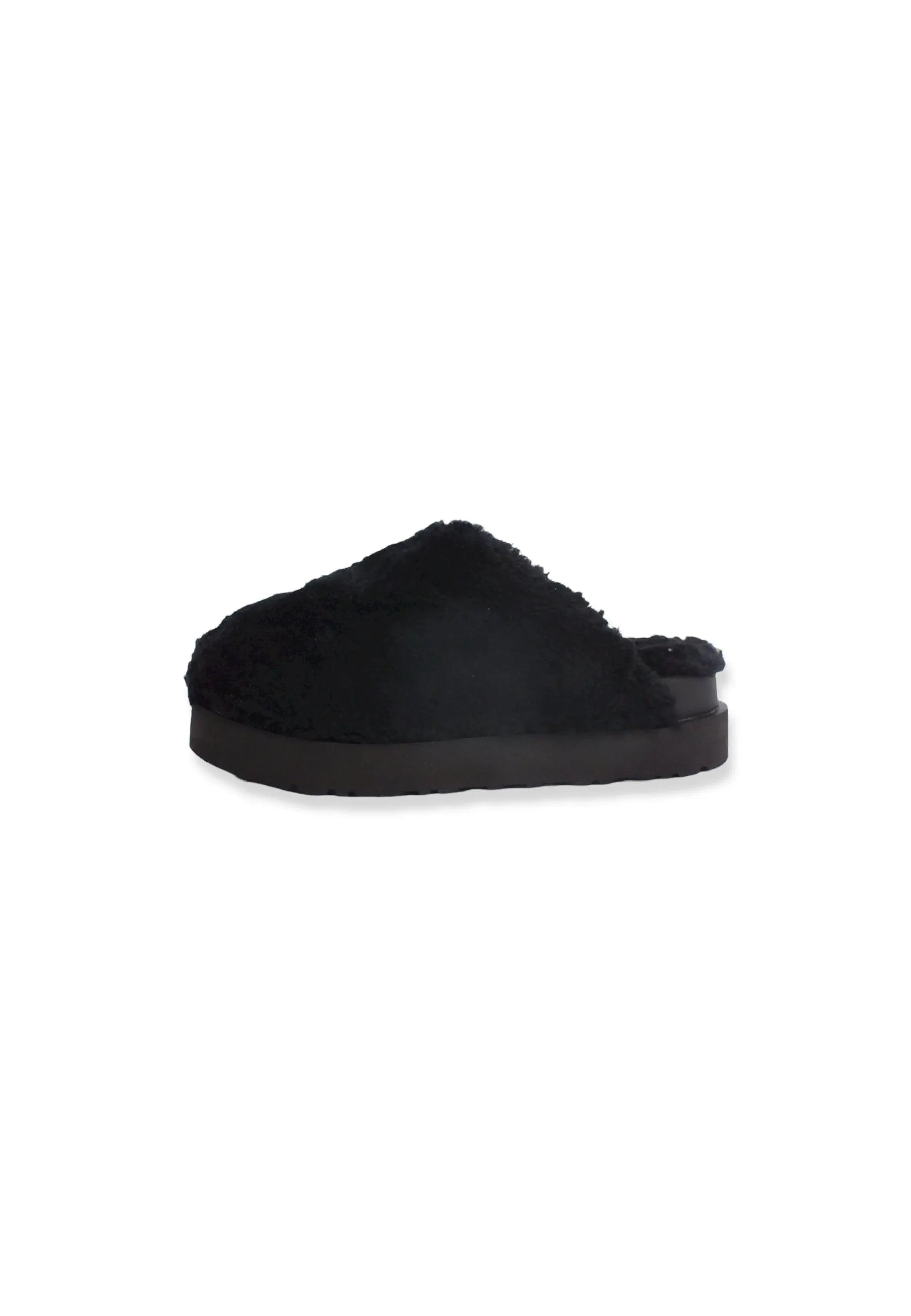 UGG Fuzz Sugar Slide Ciabatta Pelo Donna Black W1135132