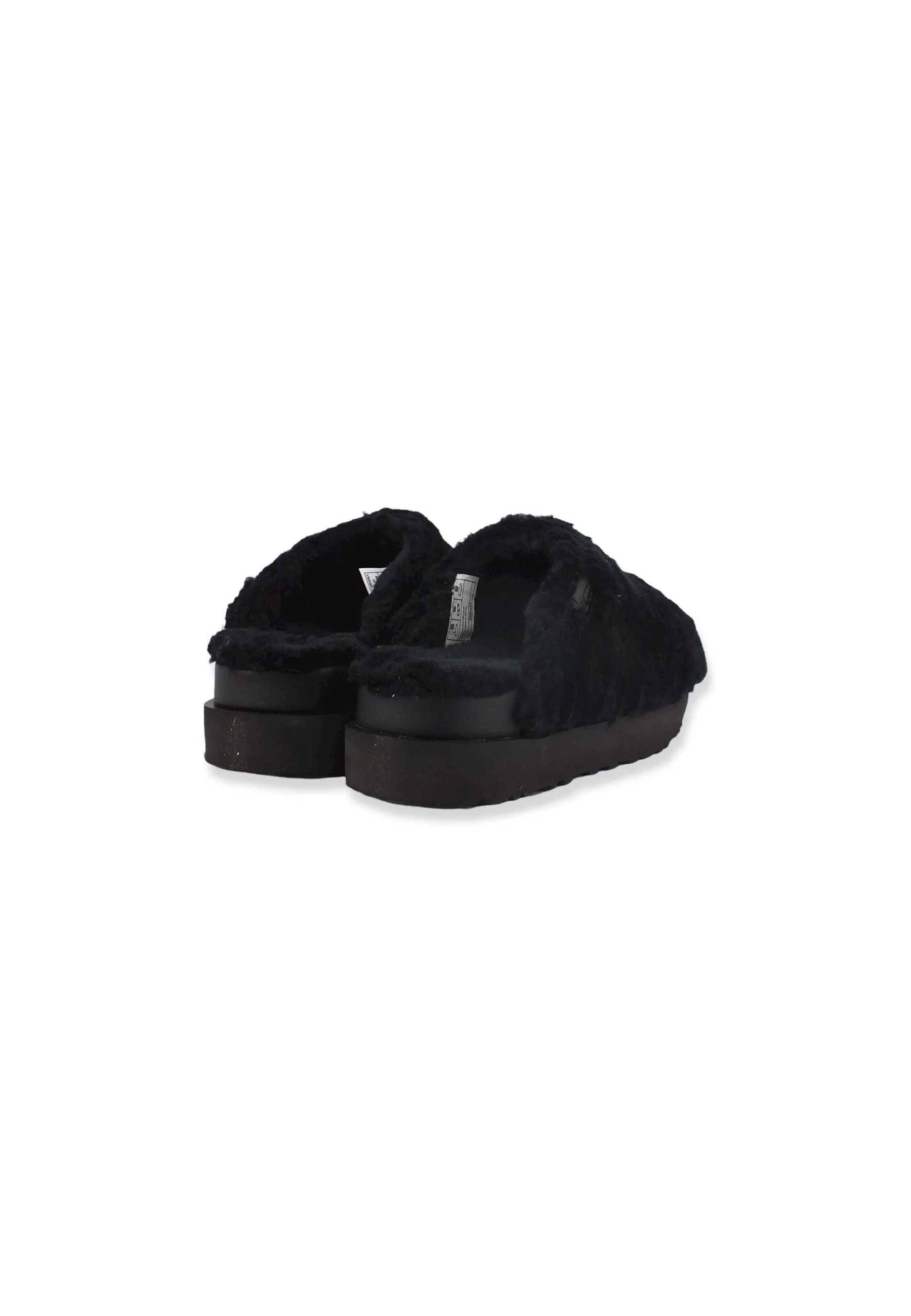 UGG Fuzz Sugar Slide Ciabatta Pelo Donna Black W1135132