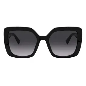 Valentino - Occhiale da Sole Squadrato in Acetato con Vlogo - Nero - Valentino Eyewear