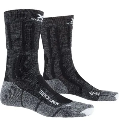 X-SOCKS Trek X Linen Socks (grigio dolomite melange / nero opale)