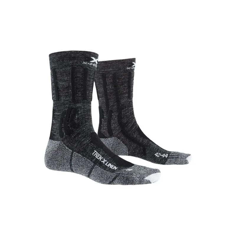 X-SOCKS Trek X Linen Socks (grigio dolomite melange / nero opale)